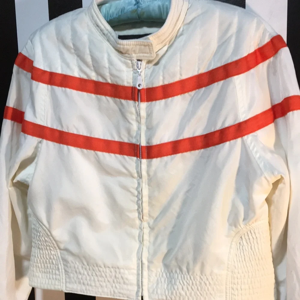 1990s y2k Lightweight Nylon Biker Motorcycle Riding Jacket Woman’s Small 2/4 - Picture 5 of 13